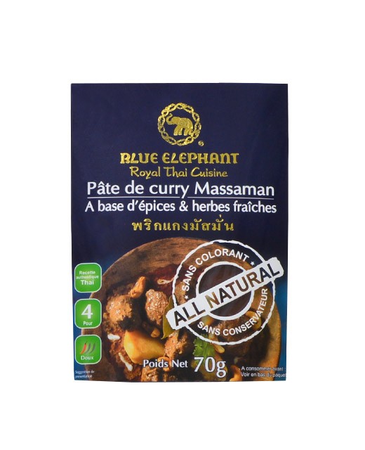 Pâte de Curry Massaman Blue Elephant - Edélices