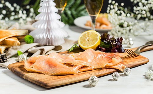 Smoked Scottish salmon - whole fillet sliced - Olsen